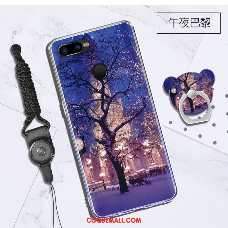 Étui Oppo F9 Starry Téléphone Portable Dessin Animé Anneau, Coque Oppo F9 Starry Incassable Fluide Doux