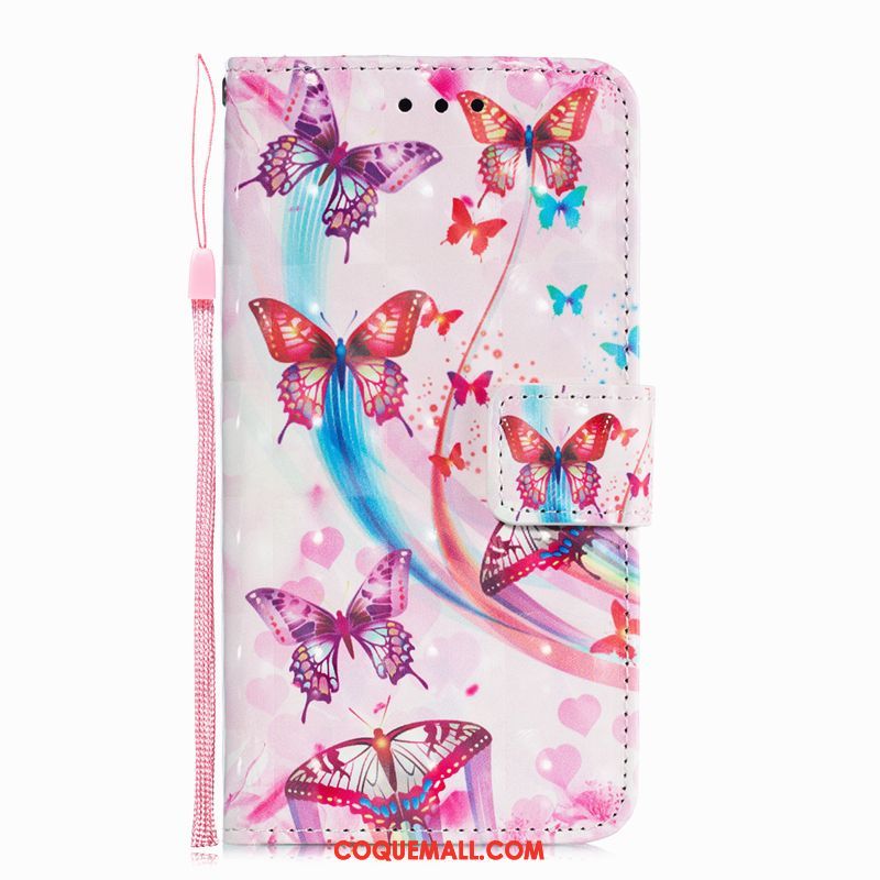 Étui Oppo F9 Starry Téléphone Portable Protection Créatif, Coque Oppo F9 Starry Étui En Cuir Violet