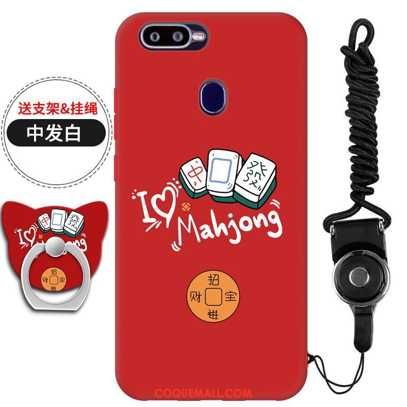 Étui Oppo F9 Starry Téléphone Portable Rouge Ornements Suspendus, Coque Oppo F9 Starry Incassable Fluide Doux