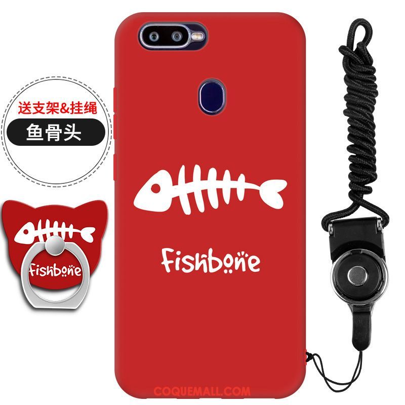 Étui Oppo F9 Starry Téléphone Portable Rouge Ornements Suspendus, Coque Oppo F9 Starry Incassable Fluide Doux