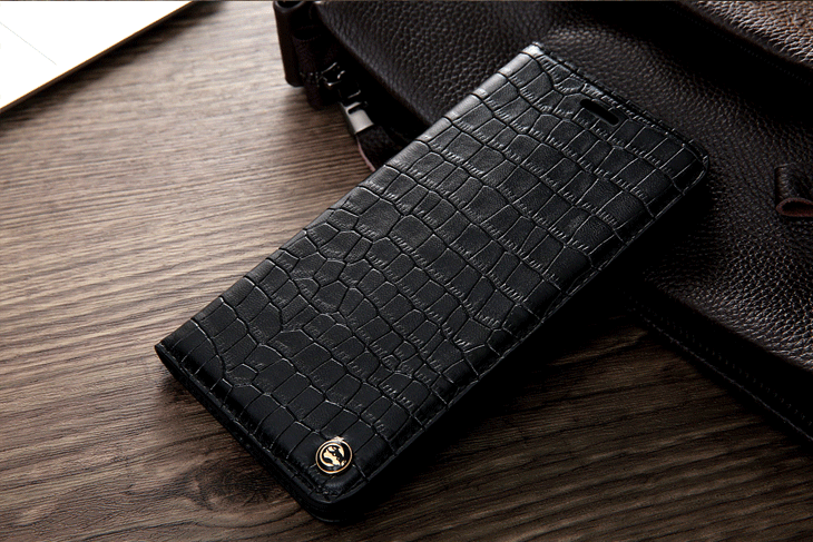 Étui Oppo F9 Téléphone Portable Tout Compris Cuir Véritable, Coque Oppo F9 Noir Business