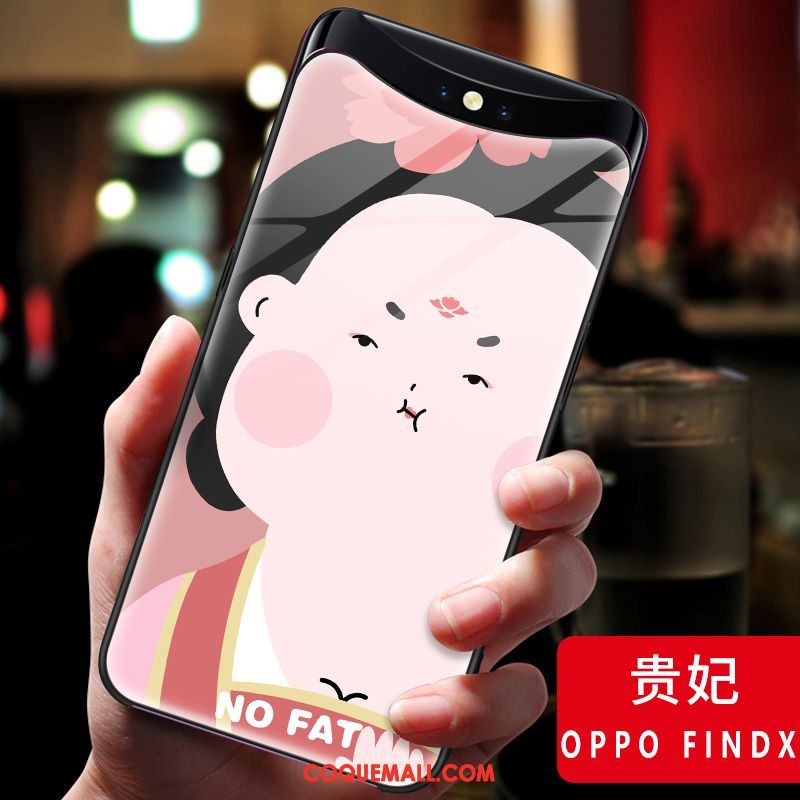 Étui Oppo Find X Amoureux Silicone Protection, Coque Oppo Find X Verre Mode