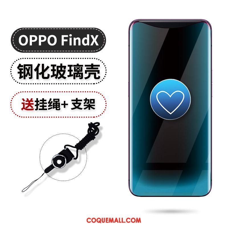 Étui Oppo Find X Ballon Verre Fluide Doux, Coque Oppo Find X Violet Silicone