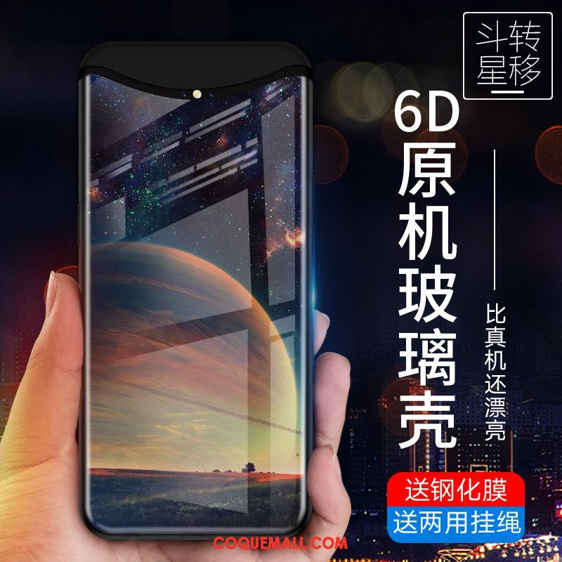 Étui Oppo Find X Délavé En Daim Fluide Doux Personnalité, Coque Oppo Find X Marque De Tendance Protection