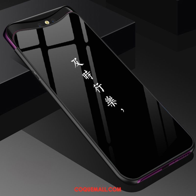 Étui Oppo Find X Délavé En Daim Net Rouge Téléphone Portable, Coque Oppo Find X Fluide Doux Protection