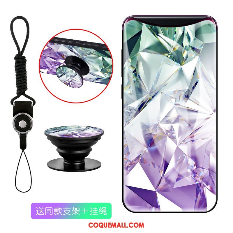 Étui Oppo Find X Incassable Dégradé Protection, Coque Oppo Find X Téléphone Portable Verre Trempé