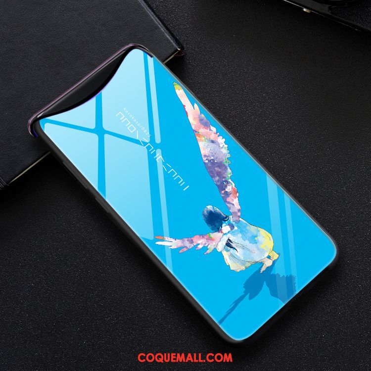 Étui Oppo Find X Mode Protection Verre Trempé, Coque Oppo Find X Vent Jaune