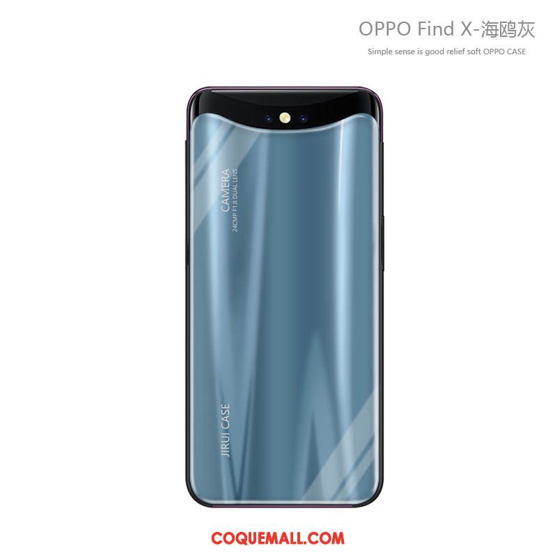 Étui Oppo Find X Personnalité Marque De Tendance Verre, Coque Oppo Find X Incassable Silicone