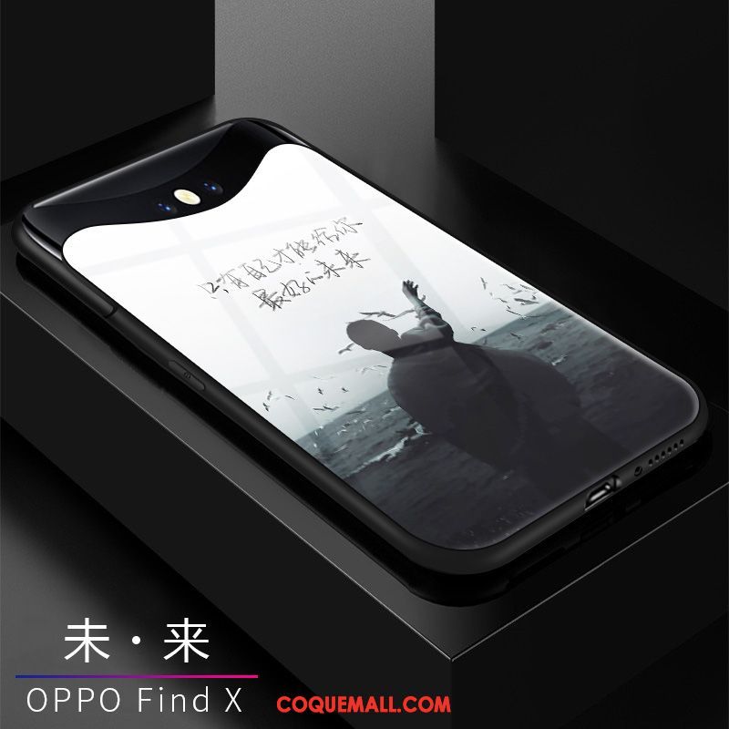 Étui Oppo Find X Verre Jaune Protection, Coque Oppo Find X Marque De Tendance Tout Compris