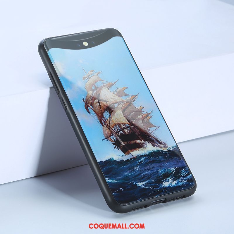 Étui Oppo Find X Verre Nouveau Tendance, Coque Oppo Find X Téléphone Portable Style Chinois