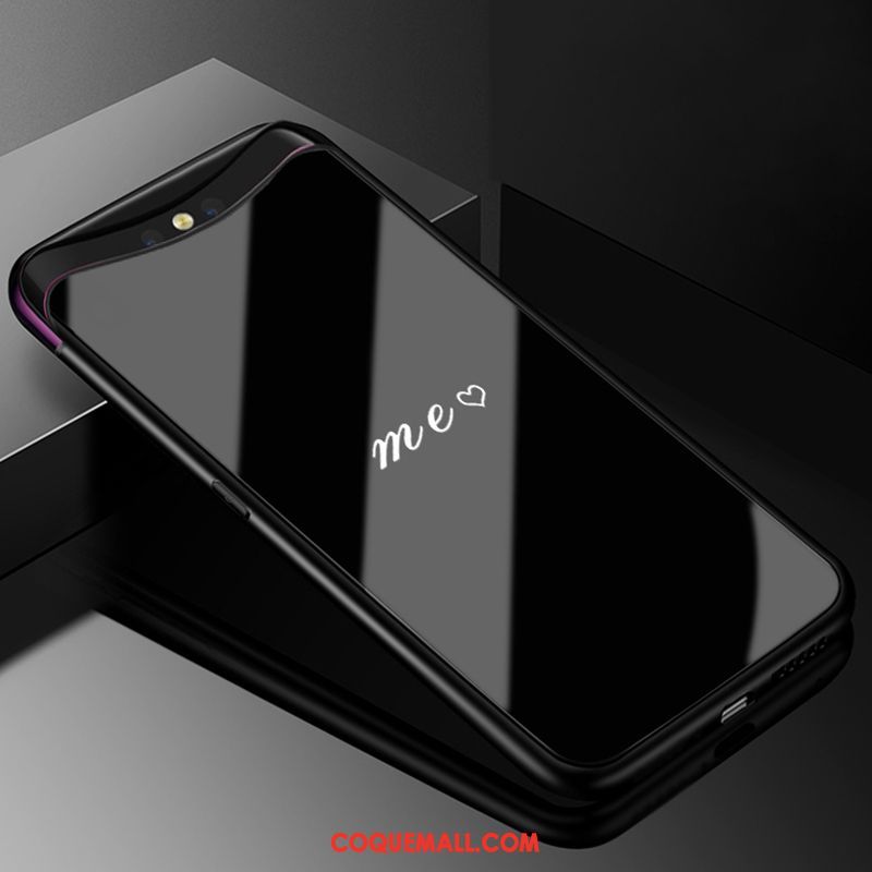 Étui Oppo Find X Violet Personnalité Foncé, Coque Oppo Find X Bordure Mode