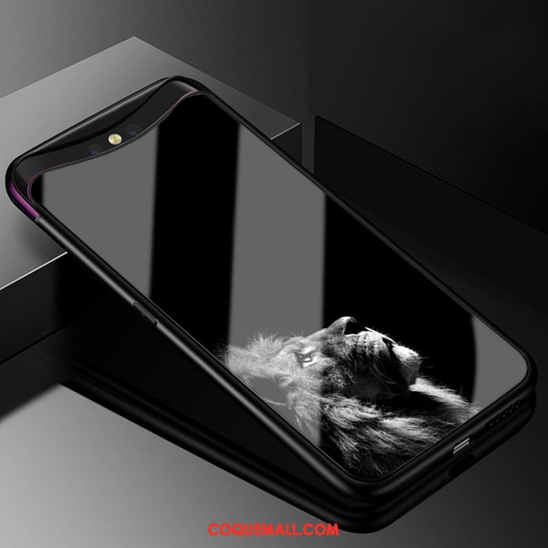 Étui Oppo Find X Violet Personnalité Foncé, Coque Oppo Find X Bordure Mode