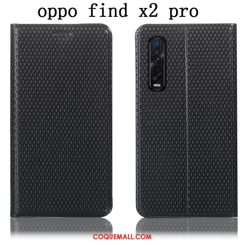 Étui Oppo Find X2 Pro En Cuir Modèle Fleurie Téléphone Portable, Coque Oppo Find X2 Pro Protection Braun