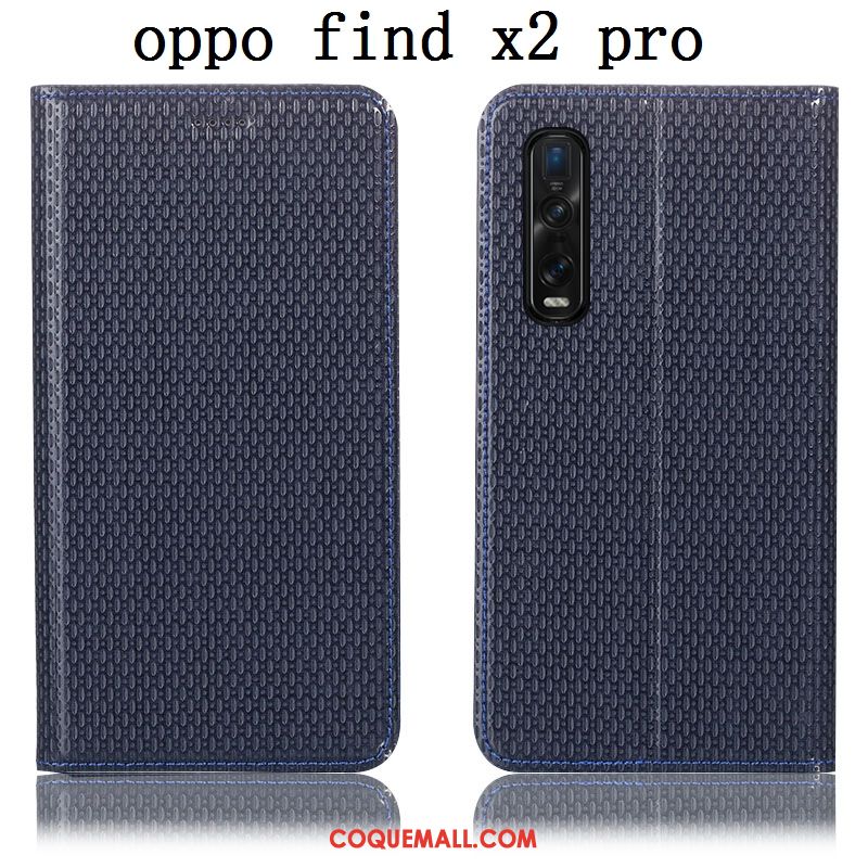 Étui Oppo Find X2 Pro En Cuir Modèle Fleurie Téléphone Portable, Coque Oppo Find X2 Pro Protection Braun