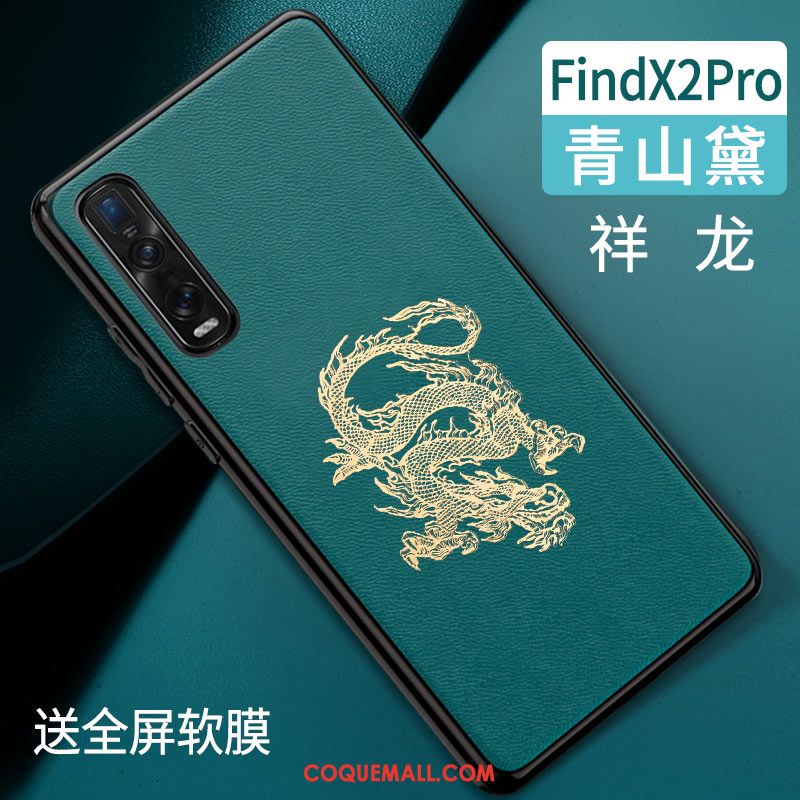 Étui Oppo Find X2 Pro Tendance Style Chinois Protection, Coque Oppo Find X2 Pro Tout Compris Silicone