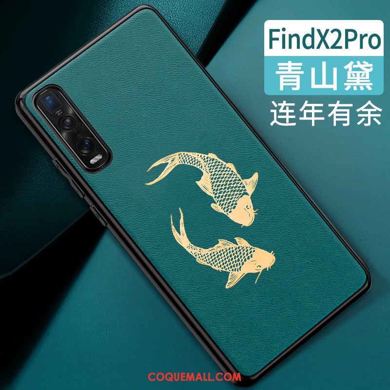 Étui Oppo Find X2 Pro Tendance Style Chinois Protection, Coque Oppo Find X2 Pro Tout Compris Silicone