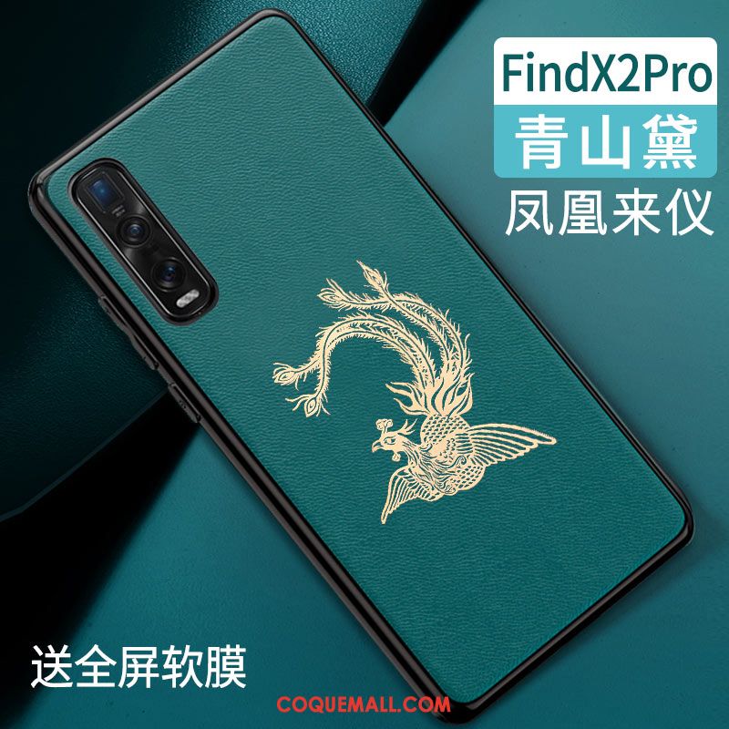 Étui Oppo Find X2 Pro Tendance Style Chinois Protection, Coque Oppo Find X2 Pro Tout Compris Silicone