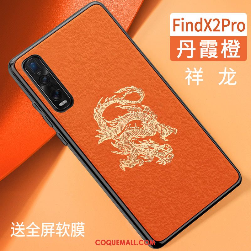 Étui Oppo Find X2 Pro Tendance Style Chinois Protection, Coque Oppo Find X2 Pro Tout Compris Silicone