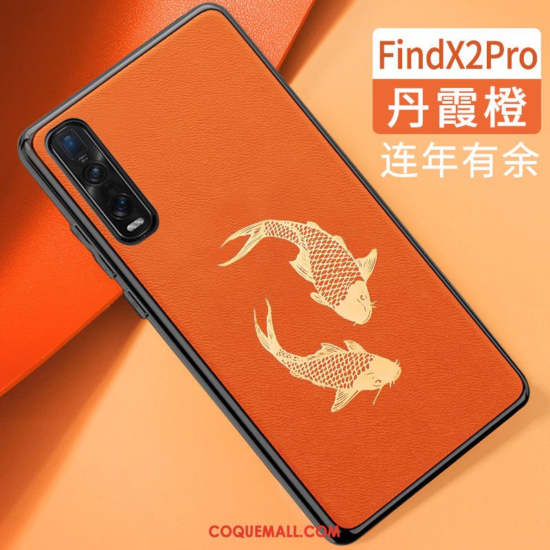 Étui Oppo Find X2 Pro Tendance Style Chinois Protection, Coque Oppo Find X2 Pro Tout Compris Silicone