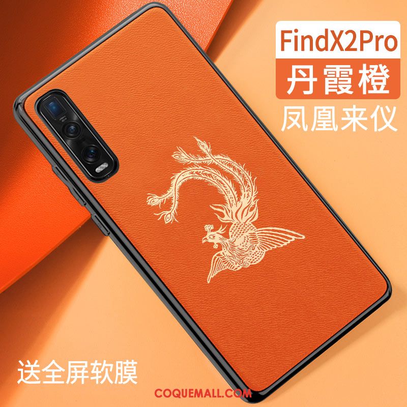 Étui Oppo Find X2 Pro Tendance Style Chinois Protection, Coque Oppo Find X2 Pro Tout Compris Silicone