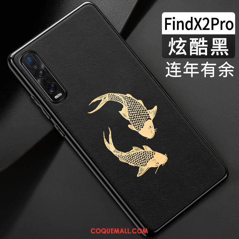 Étui Oppo Find X2 Pro Tendance Style Chinois Protection, Coque Oppo Find X2 Pro Tout Compris Silicone