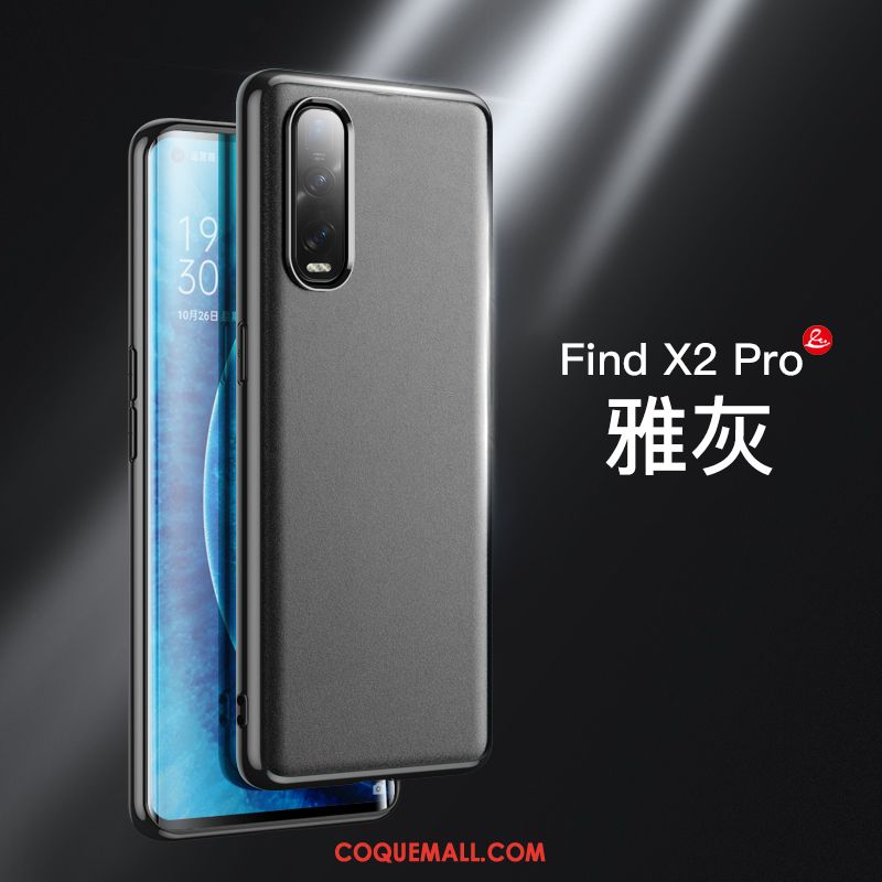 Étui Oppo Find X2 Pro Téléphone Portable Silicone Personnalité, Coque Oppo Find X2 Pro Fluide Doux Accessoires Orange