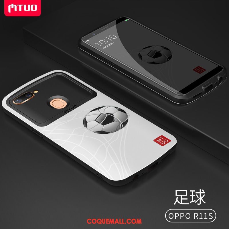 Étui Oppo R11s Amoureux Difficile Téléphone Portable, Coque Oppo R11s Créatif Noir Beige