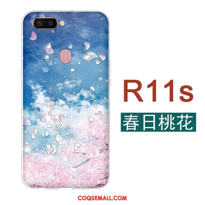 Étui Oppo R11s Art Frais Fluide Doux, Coque Oppo R11s Téléphone Portable Silicone