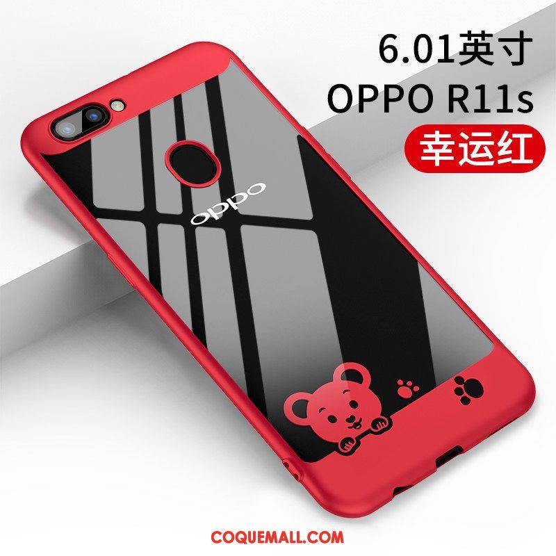 Étui Oppo R11s Charmant Protection Créatif, Coque Oppo R11s Marque De Tendance Transparent