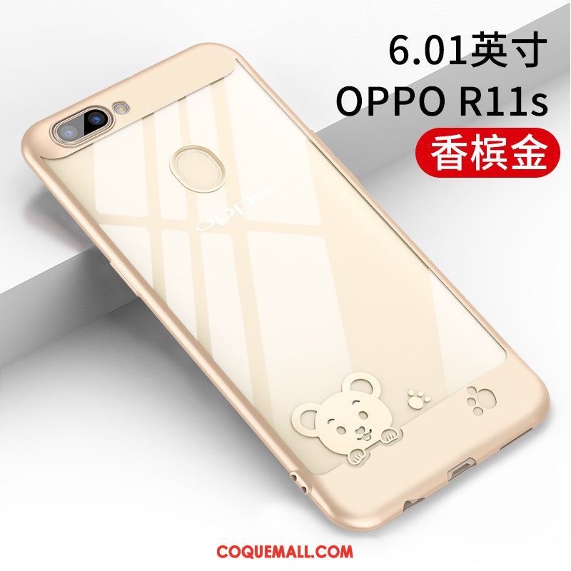 Étui Oppo R11s Charmant Protection Créatif, Coque Oppo R11s Marque De Tendance Transparent