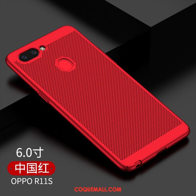 Étui Oppo R11s Frais Délavé En Daim Simple, Coque Oppo R11s Or Difficile