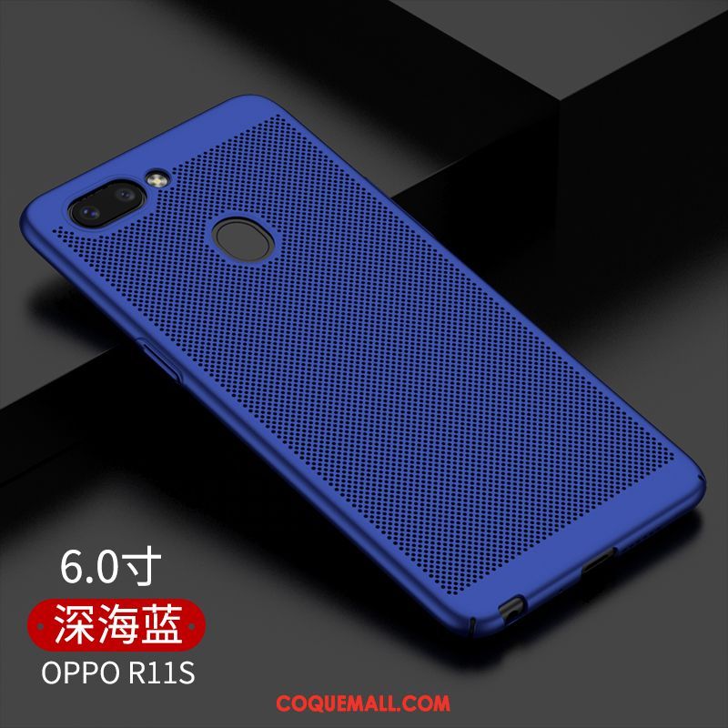 Étui Oppo R11s Frais Délavé En Daim Simple, Coque Oppo R11s Or Difficile