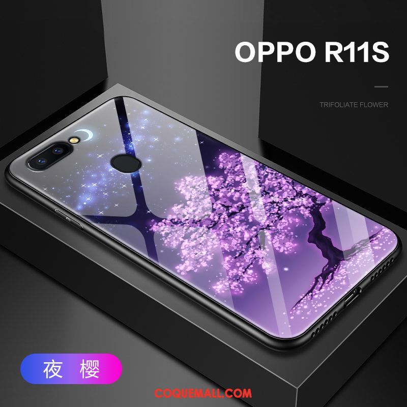 Étui Oppo R11s Incassable Créatif Violet, Coque Oppo R11s Tout Compris Difficile
