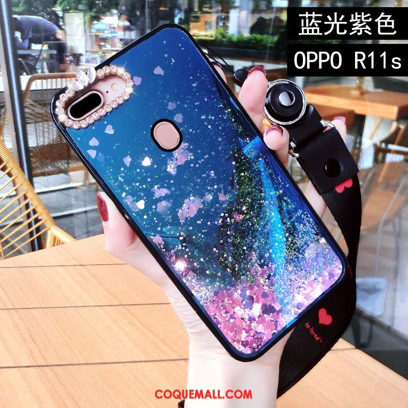 Étui Oppo R11s Incassable Téléphone Portable Personnalité, Coque Oppo R11s Créatif Ornements Suspendus