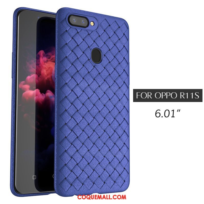 Étui Oppo R11s Noir Fluide Doux Personnalité, Coque Oppo R11s Protection Antidérapant