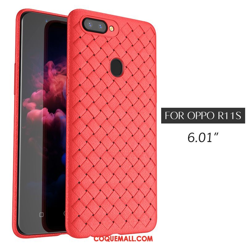 Étui Oppo R11s Noir Fluide Doux Personnalité, Coque Oppo R11s Protection Antidérapant