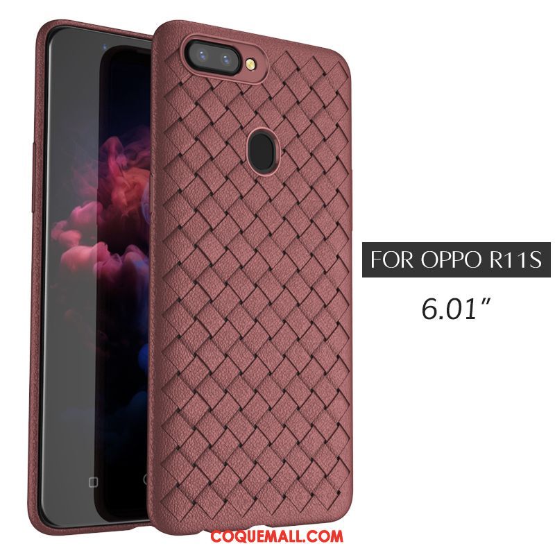 Étui Oppo R11s Noir Fluide Doux Personnalité, Coque Oppo R11s Protection Antidérapant