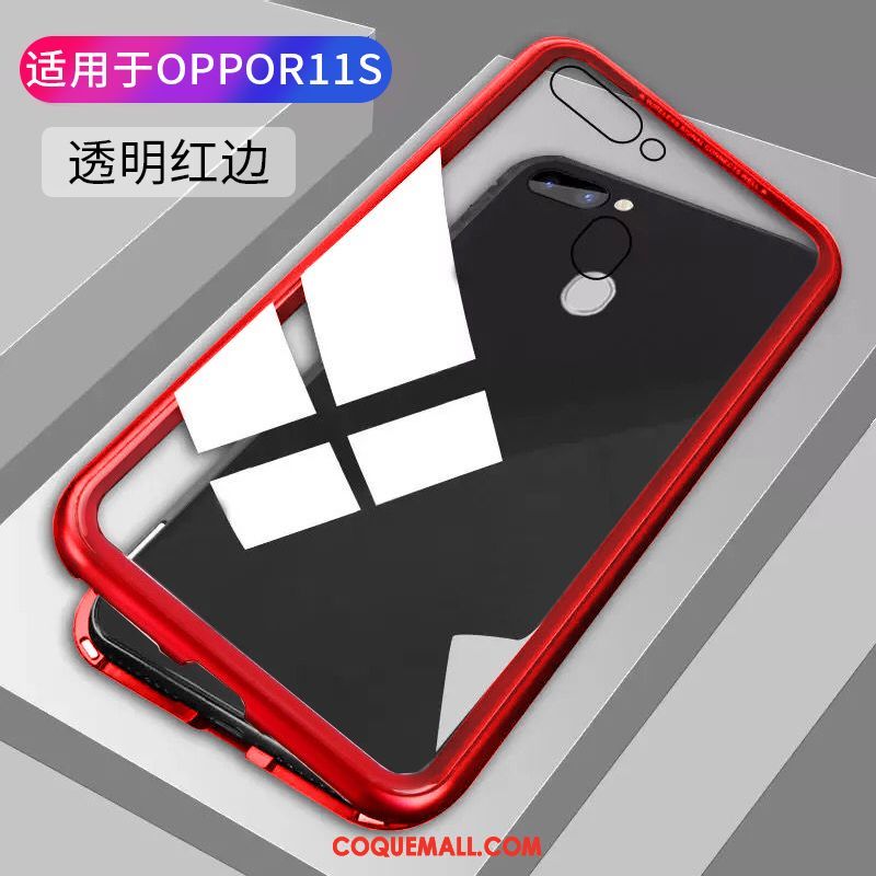 Étui Oppo R11s Personnalité Marque De Tendance Net Rouge, Coque Oppo R11s Border Métal