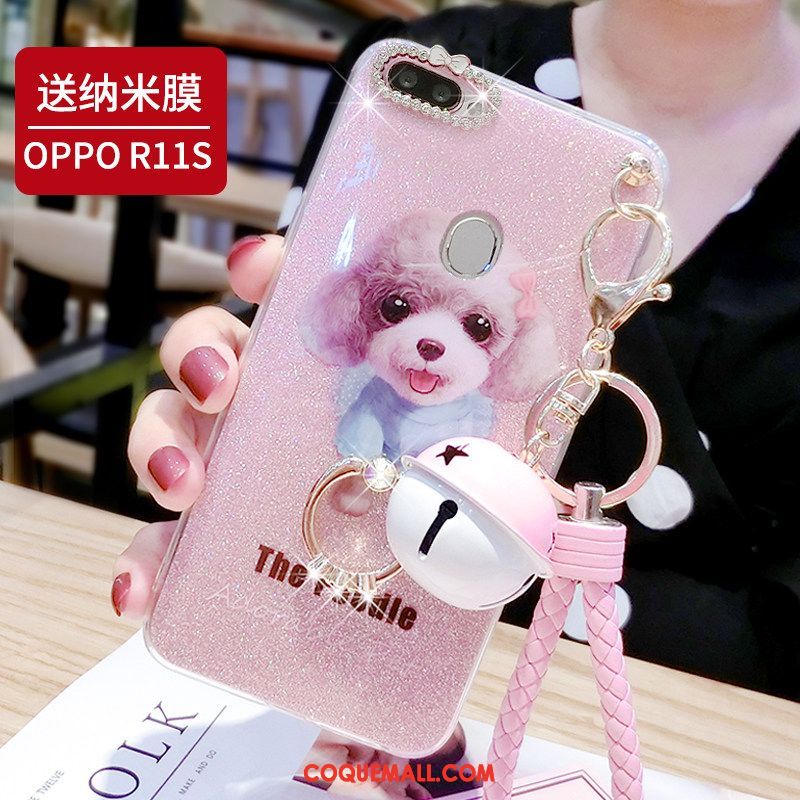 Étui Oppo R11s Petit Rose Frais, Coque Oppo R11s Coque En Silicone Téléphone Portable