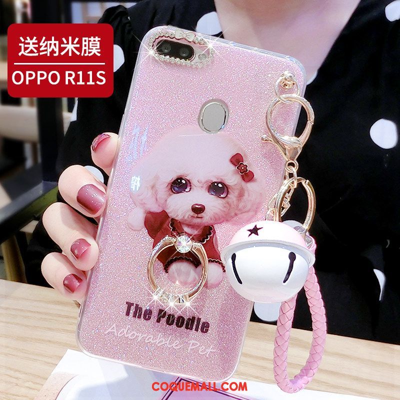 Étui Oppo R11s Petit Rose Frais, Coque Oppo R11s Coque En Silicone Téléphone Portable