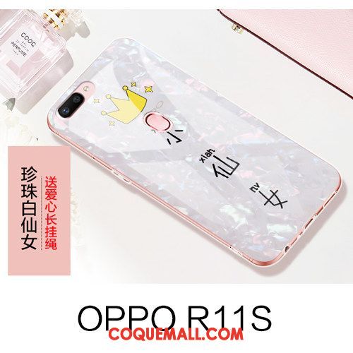 Étui Oppo R11s Rose Incassable Tout Compris, Coque Oppo R11s Ornements Suspendus Marque De Tendance