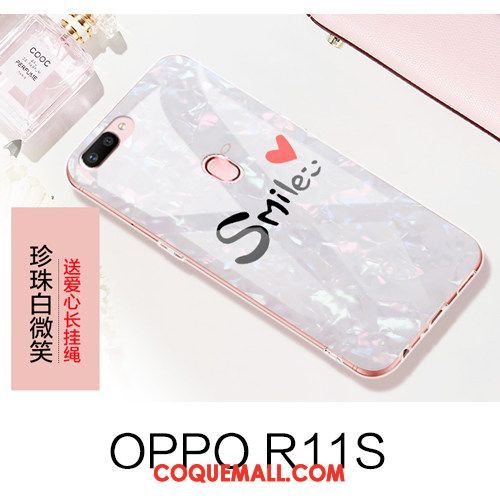 Étui Oppo R11s Rose Incassable Tout Compris, Coque Oppo R11s Ornements Suspendus Marque De Tendance