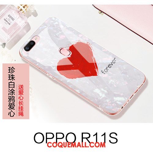 Étui Oppo R11s Rose Incassable Tout Compris, Coque Oppo R11s Ornements Suspendus Marque De Tendance