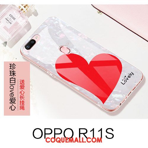 Étui Oppo R11s Rose Incassable Tout Compris, Coque Oppo R11s Ornements Suspendus Marque De Tendance