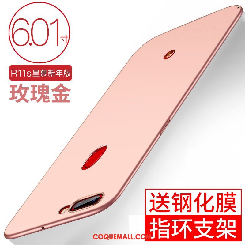 Étui Oppo R11s Rouge Nouveau Étoile, Coque Oppo R11s Tendance Tout Compris