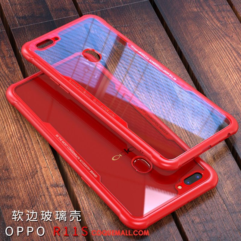 Étui Oppo R11s Rouge Personnalité Protection, Coque Oppo R11s Incassable Silicone