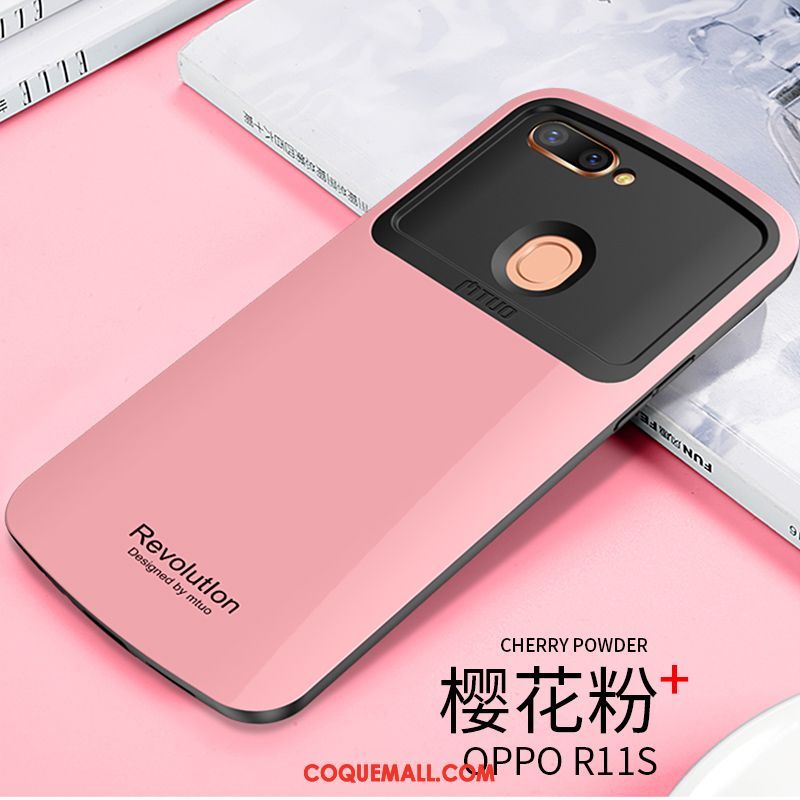 Étui Oppo R11s Silicone Personnalité Protection, Coque Oppo R11s Tout Compris Difficile Beige