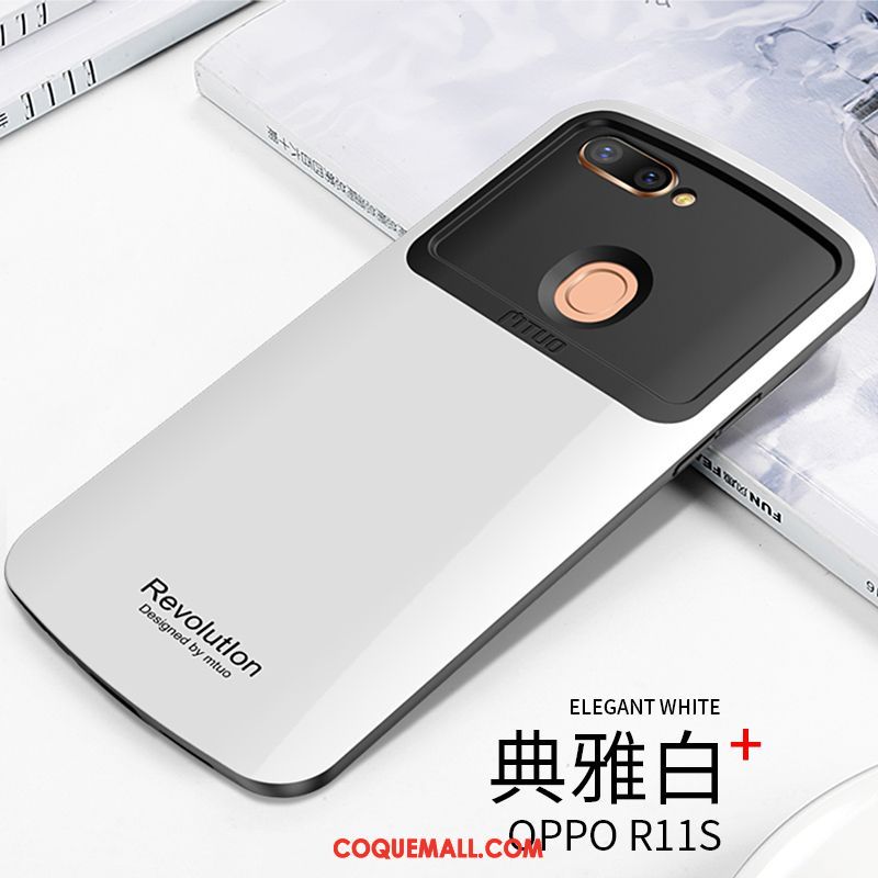 Étui Oppo R11s Silicone Personnalité Protection, Coque Oppo R11s Tout Compris Difficile Beige