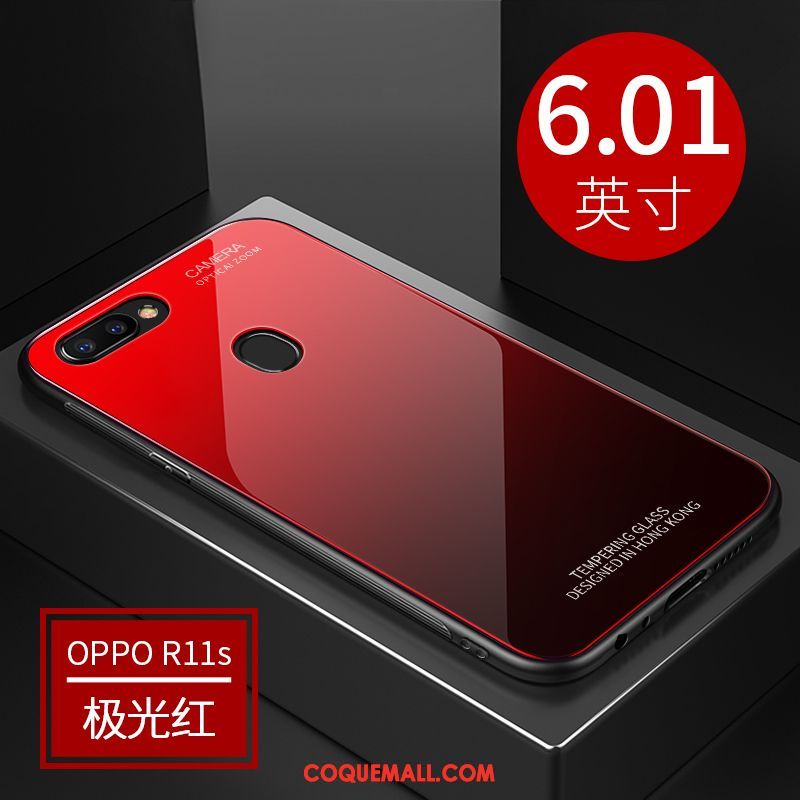 Étui Oppo R11s Silicone Tempérer Tout Compris, Coque Oppo R11s Verre Personnalité