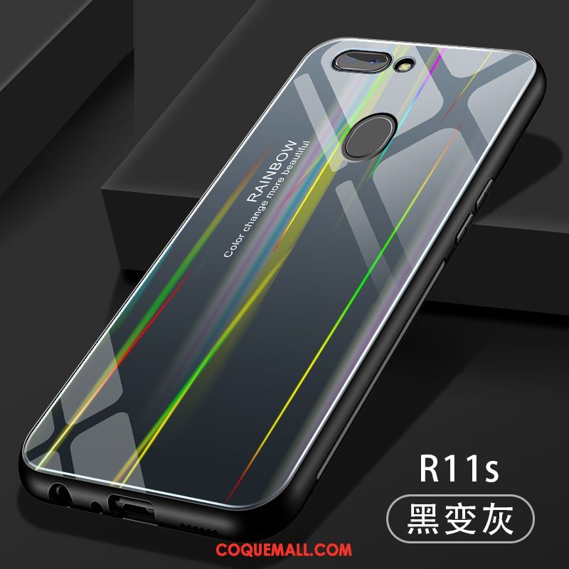 Étui Oppo R11s Verre Protection Silicone, Coque Oppo R11s Téléphone Portable Créatif